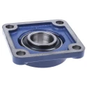 SKF 4 Hole Cylindrical Flanged Bearing Unit 44.45 mm ID Steel Housing 137mm Length UCF 209-28