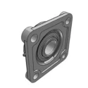 SKF 4 Hole Cylindrical Flange Bearing Unit 40 mm ID, Set Screw Locking, Cast Iron Housing UCF 308