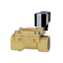 Buschjost 2 Port Brass Solenoid Valve NC 1 in Threaded Ports 16 Bar Max Operating Pressure 8240400.9100.00000