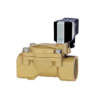 Buschjost 2 Port Brass Solenoid Valve NC 1 in Threaded Ports 16 Bar Max Operating Pressure 8240400.9100.00000