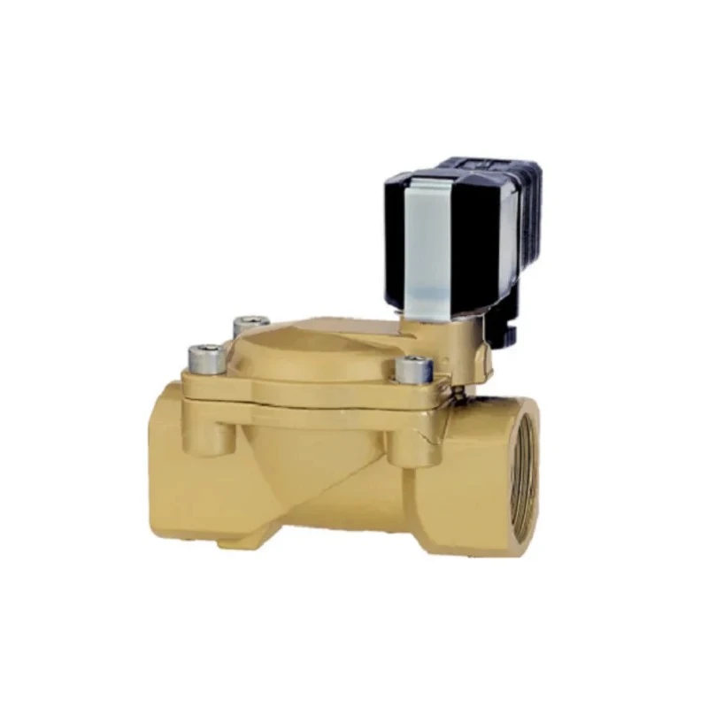 Buschjost 2 Port Brass Solenoid Valve NC 1 in Threaded Ports 16 Bar Max Operating Pressure 8240400.9100.00000