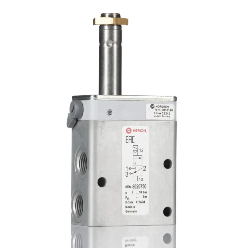 Norgren Pneumatic Solenoid Valve 5/2 Way, 3/2 Way G Series, 230V AC, 24V DC 4 Ports, 10 bar Pressure 8020750000000000