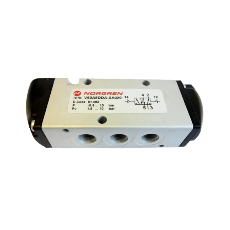 Norgren Solenoid Pilot Valve Aluminium Body Pilot G 1/8 Port Size 5 Ports 10 bar Max Pressure V60A5DDA-XA020