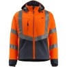 Mascot Workwear BLACKPOOL Navy, Orange Men's Hi Vis Softshell Jacket 15502-246-14010 S