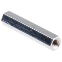 Essentra Brass Threaded Standoff Female/Female Hex 5mm Across Flat 25 mm Length HTSB-M3-25-5-1