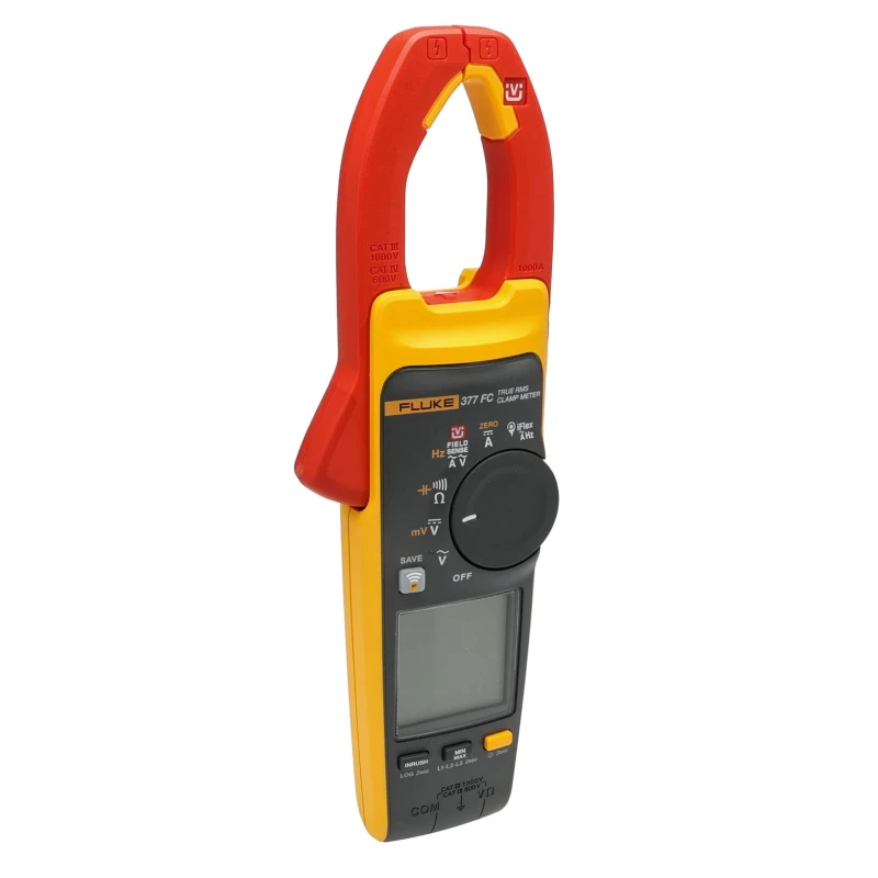 Fluke Clamp Meter 999.9 A DC, 2.5 kA AC, 1000 V AC/DC, Non-Contact Voltage Detector FLUKE-377 FC/E