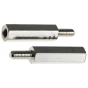 Essentra Brass Hexagonal M4 Standoff with 25 mm Body Length HTSB-M4-25-7-2