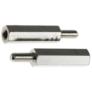 Essentra Brass Hexagonal M4 Standoff with 25 mm Body Length HTSB-M4-25-7-2