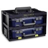 Raaco 2 Cell Black Plastic Compartment Box 195 mm x 386 mm x 263 mm 146418