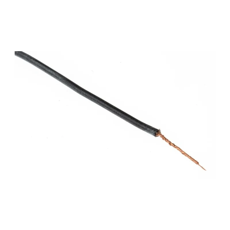 Hew Heinz Eilentropp SIFF Series Black Silicone Hook Up Wire, 20 AWG, 270/0.05 mm Core Strands, 100 m Length, 1kV 222-4292