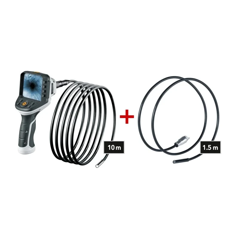 Laserliner 9 mm Probe Inspection Camera Kit with 10 m Probe Length, 640 x 480 Pixel Resolution, LED Illumination 092.940B