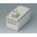 OKW White ABS Plug Case IP40, External Dimensions 65 mm x 120 mm x 65 mm 