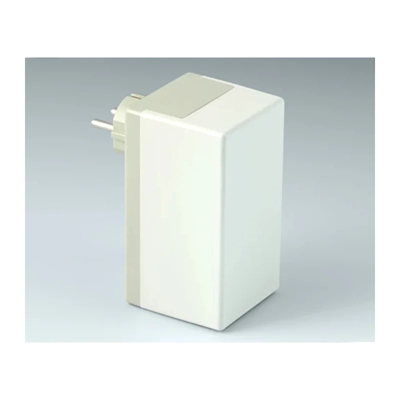 OKW White ABS Plug Case IP40, External Dimensions 65 mm x 120 mm x 65 mm 