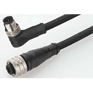 Brad from Molex Sensor Actuator Cable Female 4 way M12 to Male 4 way M12 1 m 250V 1200668379