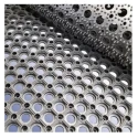 RS PRO Anti-Slip Entrance Mat Holes Indoor Use Black Rubber 300mm Width 1m Length 23mm Thickness 221-7894