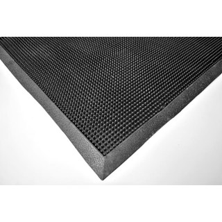RS PRO Anti-Slip Entrance Mat Scraped Indoor Use Rubber Black 900mm x 1.8m x 10mm 221-7904