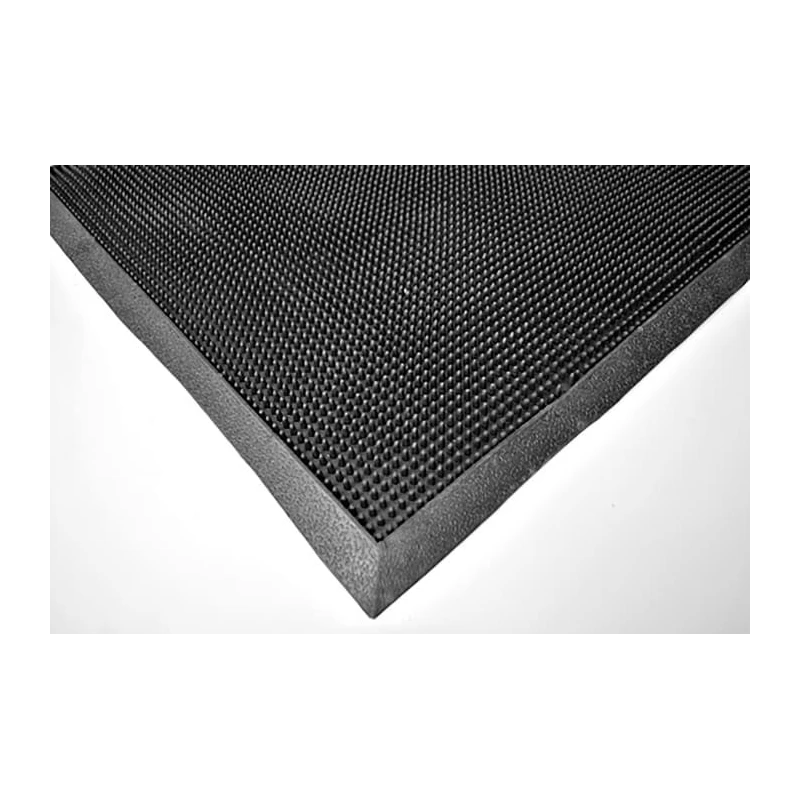 RS PRO Anti-Slip Entrance Mat Scraped Indoor Use Rubber Black 900mm x 1.8m x 10mm 221-7904