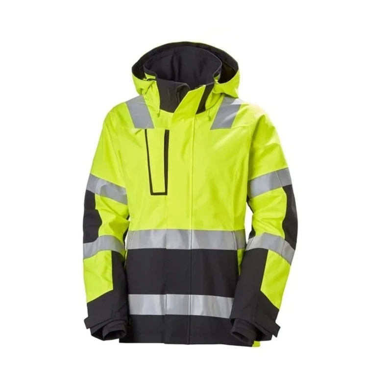 Helly Hansen Women's Hi Vis Winter Jacket LUNA Series Black, Green, White, Yellow XL 71398_369-XL