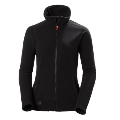 Helly Hansen Black Unisex Fleece Jacket with YKK Zip Closure and 2 Pockets Size XL 72400_990-XL
