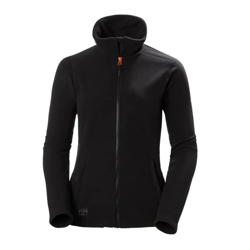 Helly Hansen Black Unisex Fleece Jacket with YKK Zip Closure and 2 Pockets Size XL 72400_990-XL