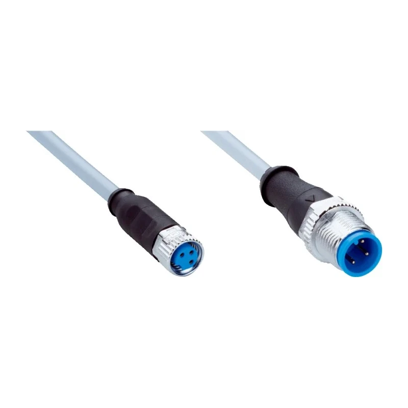 SICK Sensor Actuator Cable Female 3 Way Straight to Male 3 Way Straight 2 m YF8U13-020VA1M2A13 / 2096605
