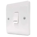 MK Electric White 2 Way Push Button 1 Gang Logic Plus Light Switch 250V K4878P WHI