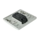 MK Electric White 2 Way Push Button 1 Gang Logic Plus Light Switch 250V K4878P WHI