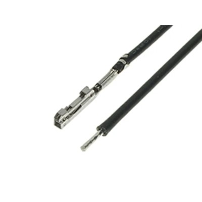 Molex Pre-Crimped Lead Pigtail SQUBA 1.8 Female, 225 mm Cable Length, 125V, Black 2177911103