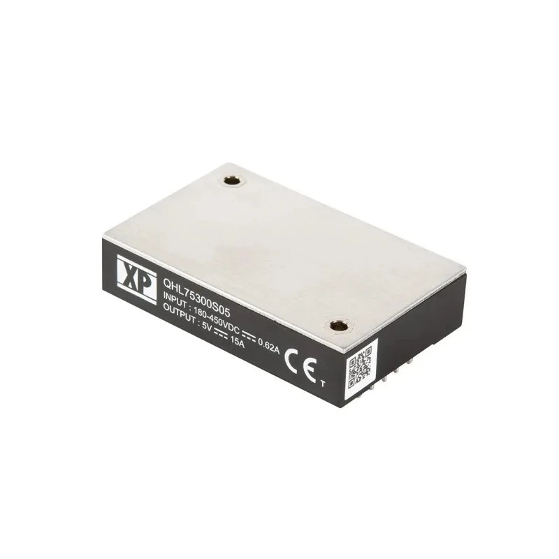 XP Power QHL75 DC/DC Converter 12V DC 6.25A 450V DC Input 180V Input 3W Through Hole 105°C Max Temp -40°C Min QHL75