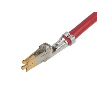 Molex Female Pre-Crimped Lead Mini-Fit Sr Cable, 12AWG, 450mm Length, Polyvinyl Chloride Jacket, Red 2174812225