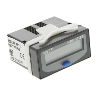 Hengstler TICO 731 Digital Counter, 8 Digit LCD Display, 7.5 kHz Frequency, 24V dc Panel Mount 0 731 202