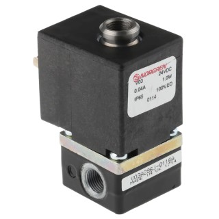 Norgren Pneumatic Solenoid Valve 2/2 Solenoid Spring G 1/8 Inch Zinc Alloy Body 24V dc 1W V03A286J-B613A