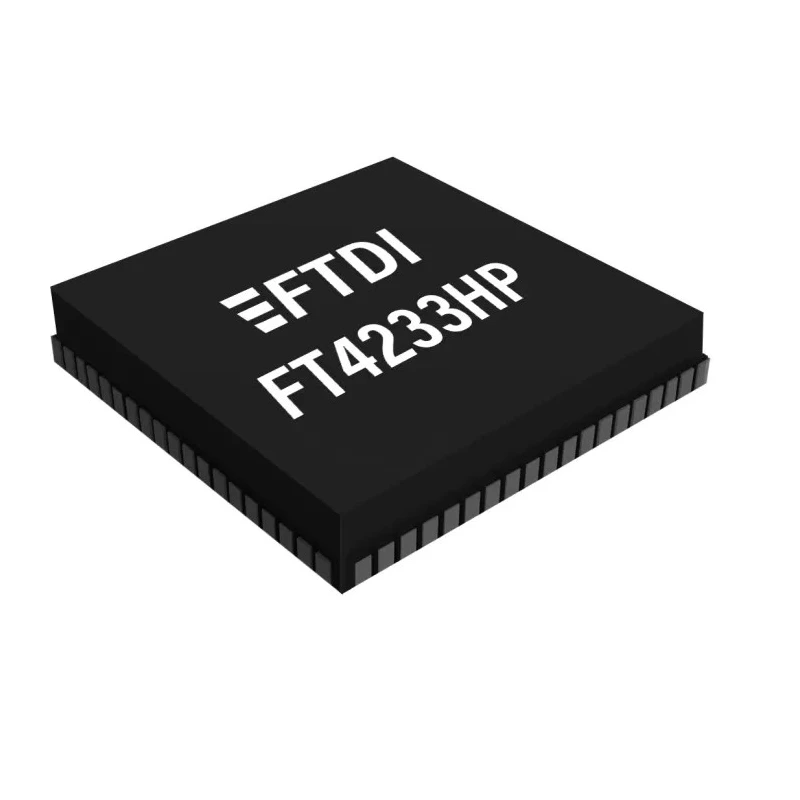FTDI Chip Controller IC 4-Channel 12 Mbps 1.32V USB 2.0 3.3 V 76-Pin QFN FT4233HPQ-TRAY