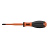 Klein Tools Insulated Screwdriver with PZ2 Tip, 100 mm Hardened Steel Blade, 210 mm Overall Length, VDE/1000V 32247INS
