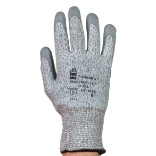 Tornado Electroflex Polyurethane Coated Grey Work Gloves Size 11 Cut Resistant Abrasion Resistant TEF25HD-11