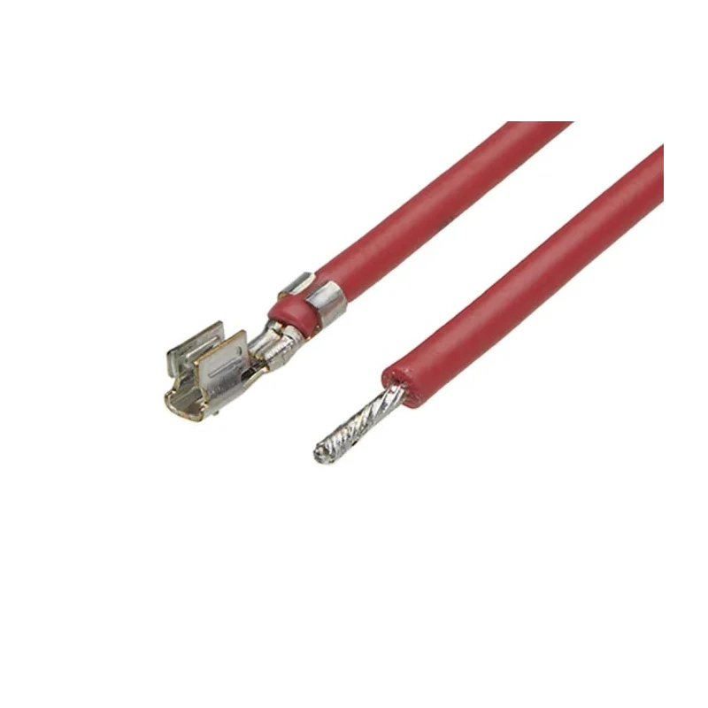 Molex Pre-Crimped Lead Pigtail Cable 24AWG, 450 mm, Red, Straight Female Connector 217511-2115