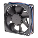 ebm-papst 8400 N Series 12V DC Axial Fan, 79 m³/h Air Flow, 2.8 W Power, 233 mA Max Current, IP68, 80 mm x 80 mm x 25 mm IP68