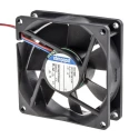 ebm-papst 8400 N Series 12V DC Axial Fan, 79 m³/h Air Flow, 2.8 W Power, 233 mA Max Current, IP68, 80 mm x 80 mm x 25 mm IP68