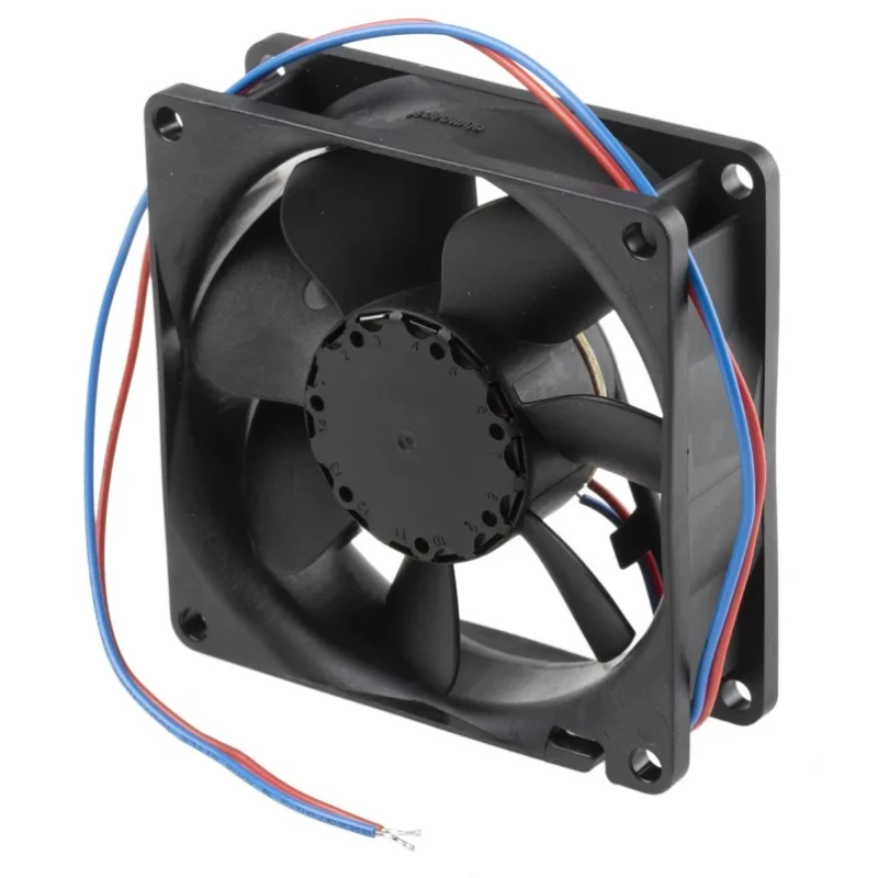 ebm-papst 8400 N Series DC Axial Fan 24V DC 1.4 W Power 58 m³/h Airflow 2600 RPM Speed IP20 80x80x25 mm 