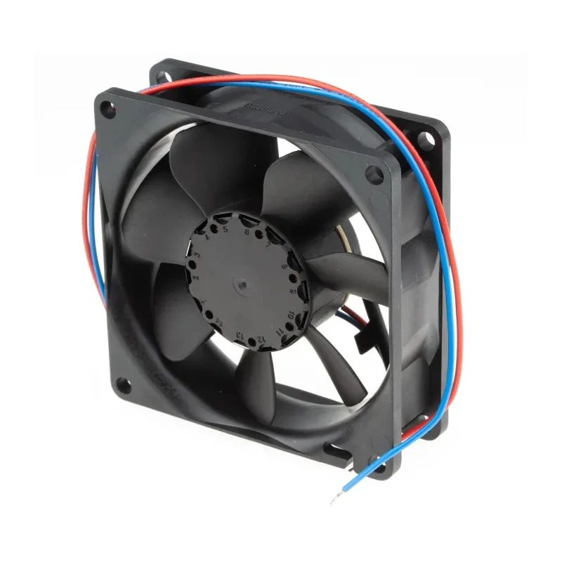 ebm-papst 8400 N Series Axial Fan, 24V DC, 2W Power, 3100 RPM, 69 m³/h Airflow, IP20, 80x80x25 mm IP20