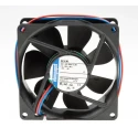 ebm-papst 8400 N Series Axial Fan, 24V DC, 2W Power, 3100 RPM, 69 m³/h Airflow, IP20, 80x80x25 mm IP20