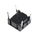 MEC IP67 Black Round Tactile Switch SPST 50mA 24V DC PCB Mount 
