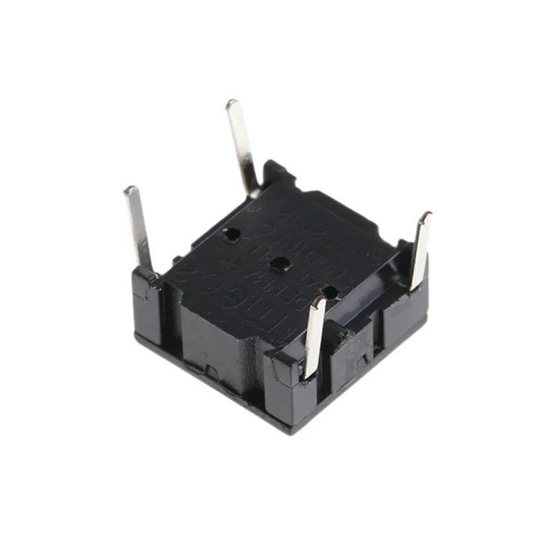MEC IP67 Black Round Tactile Switch SPST 50mA 24V DC PCB Mount 