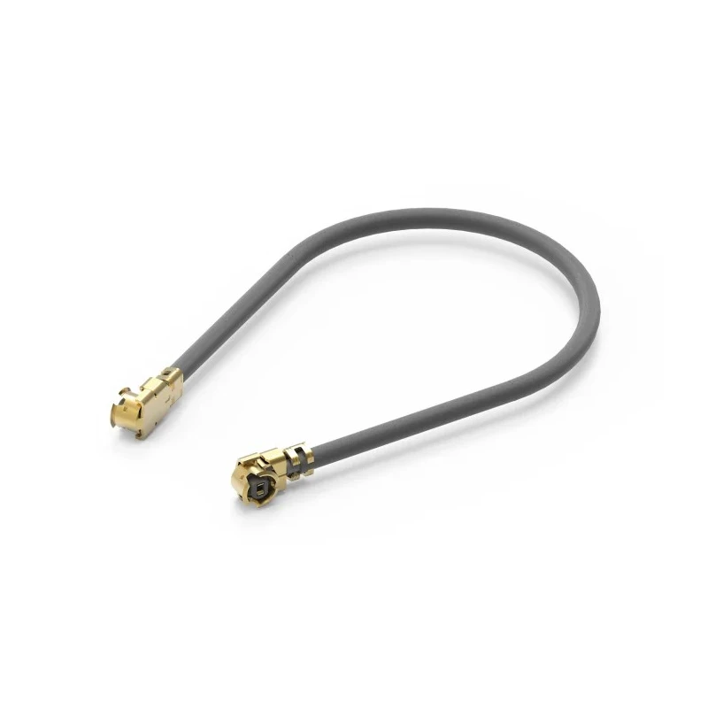 Wurth Elektronik WR-UMRF Series 100 mm UMRF Coaxial Cable 50 Ω Black Terminated 636201070100