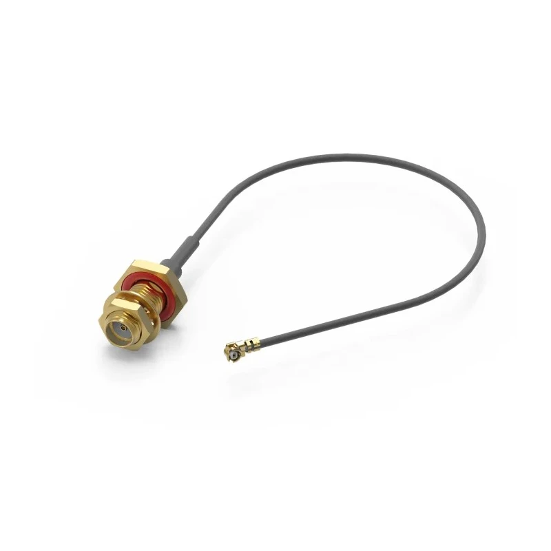Wurth Elektronik SMA Series 300 mm UMRF Coaxial Cable 50 Ω Black Terminated 636208100300