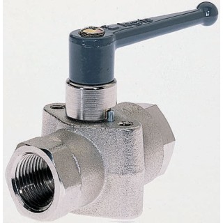 Legris Brass Threaded 2-Way BSPP Ball Valve Model 6402 20 27, Zinc Alloy Handle, France Origin