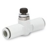SMC AS100 Series Speed Controller Pneumatic Function Fitting, Inlet Female, Outlet Female