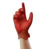 Unigloves Red Vinyl Disposable Gloves Medical Grade Food Safe 0.06 mm Thickness GS0112