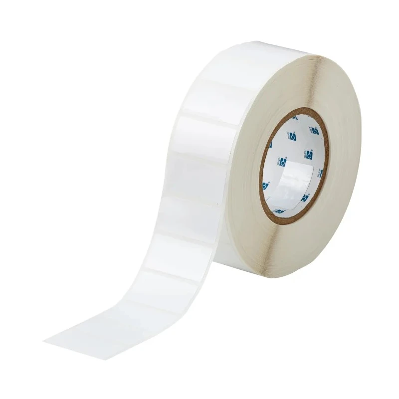Brady High Adhesion Glossy Polyester Thermal Transfer Label Printer Label 50.8 mm Width 25.4 mm Length THT-17-483-3