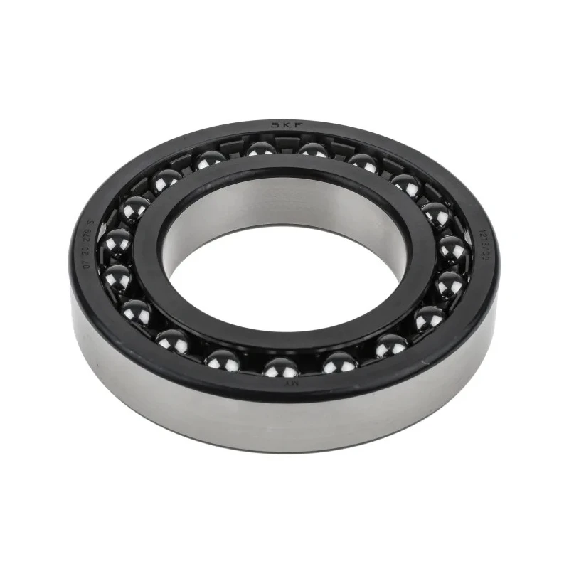 SKF Self-Aligning 2 Row Ball Bearing 90 mm ID 160 mm OD 30 mm Race Width Sheet Metal Cage Steel Balls Open End 5300 1218/C3